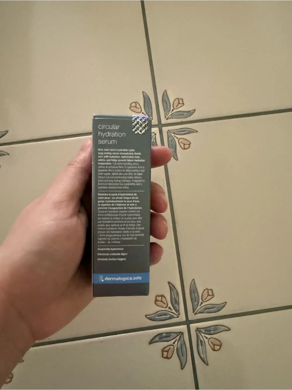 dermalogica Circular Hydration Serum - Gray with Blue Accent